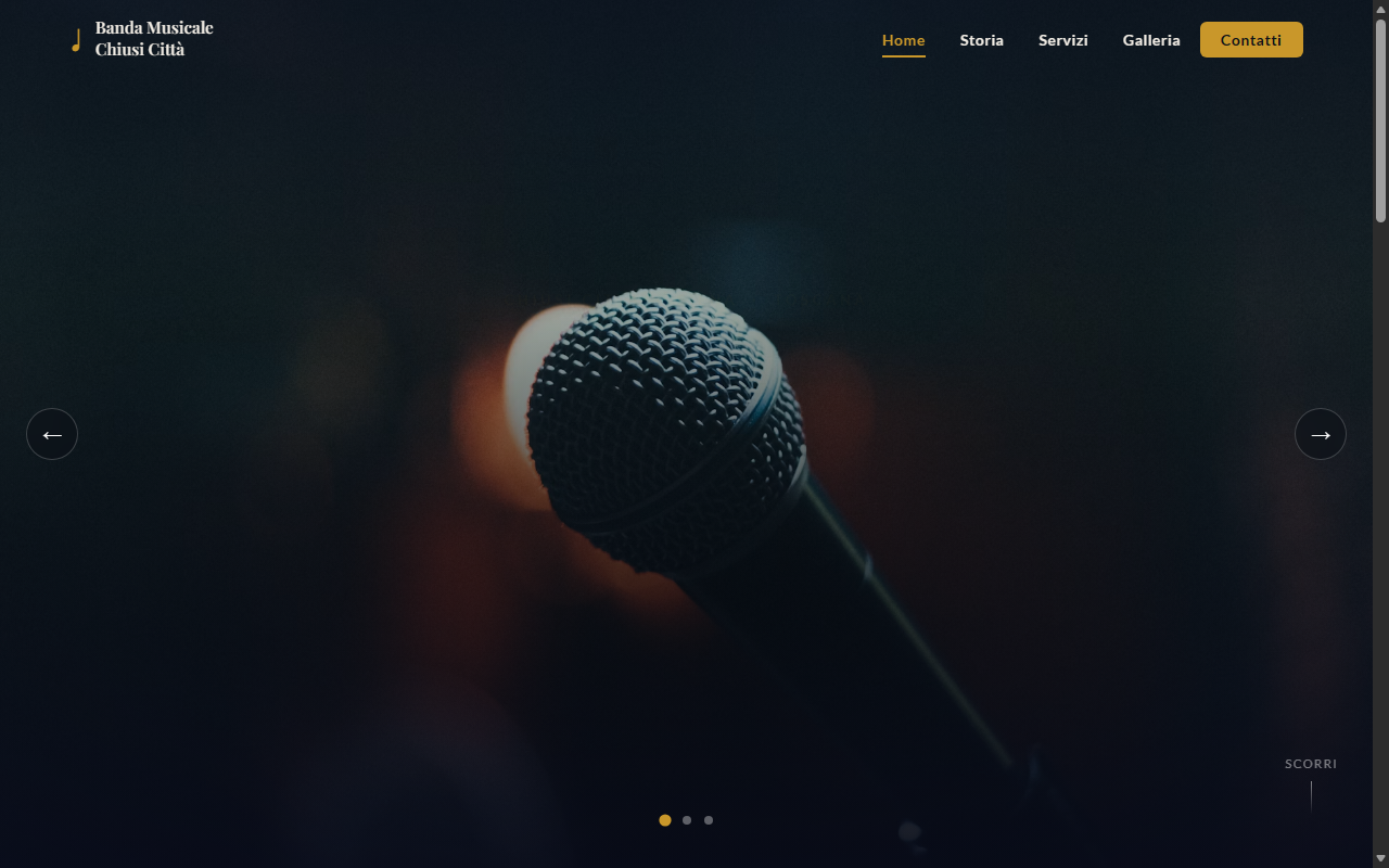 Anteprima template Banda Musicale