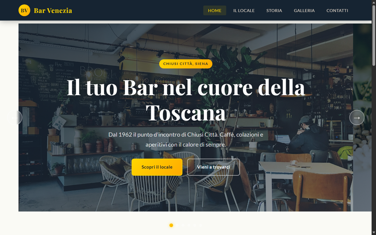 Anteprima template Bar