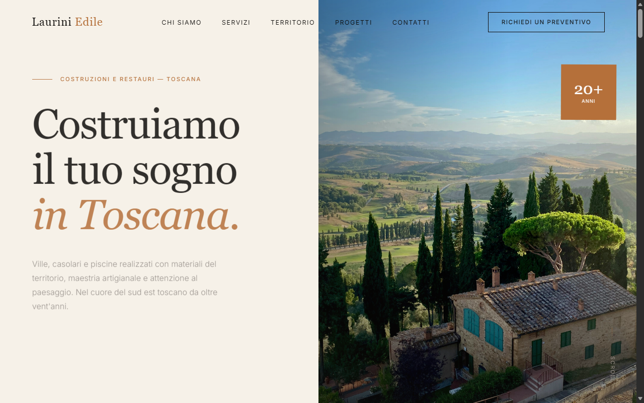 Anteprima template Ditta Edile