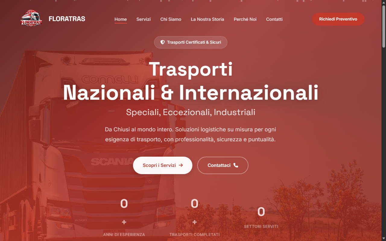 Anteprima template Ditta Trasporti
